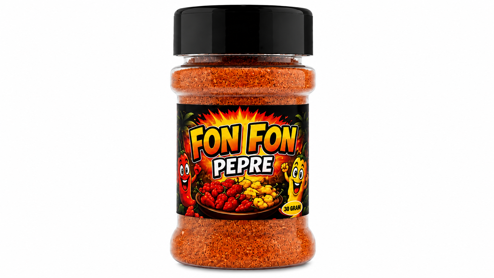 Fon Fon Pepre (Fong Fong Pepre) - Gemalen Surinaamse Pepers - 30g